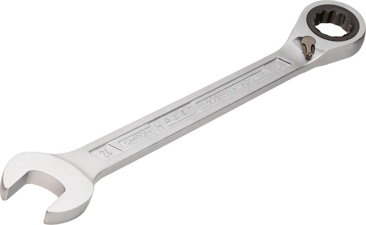 Immagine prodotto HAZET Chiave combinata a forchetta/ad anello con cricchetto 606-15 ∙ Profilo trazione doppio esagon… (15 mm)