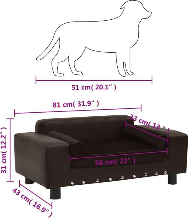 Produktbild VidaXL Hundesofa (Hund)