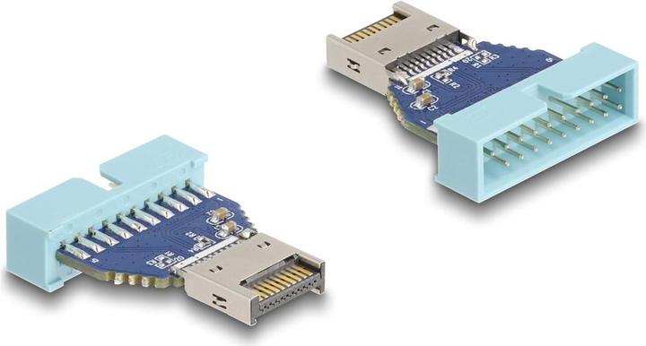 Actual product image Delock USB 10 Gbps adapter post connector to internal USB type- (USB 3.2 Gen 2)