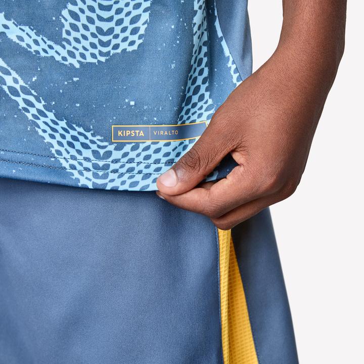 Image du produit Kipsta Maillot De Football Enfant Viralto Kids Mc Roarrr Cheetah Bleu / Gris / Jaune (5, 6)