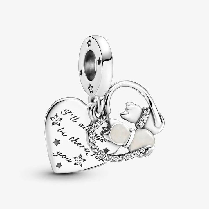 Actual product image Pandora Hanger cats & hearts (Sterling silver 925, With stone(s))