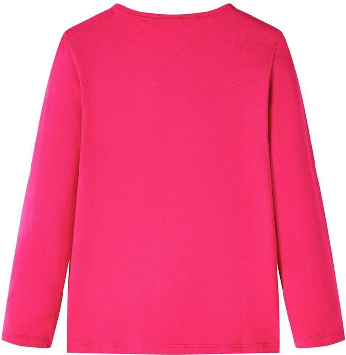 Produktbild VidaXL Kinder-Langarmshirt Knallrosa 128,Material: 95 % Baumwolle (128)
