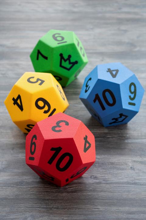 Actual product image Volley ELE cube, 12-sided