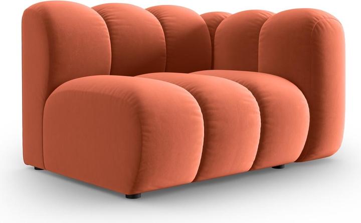 Image du produit Micadoni Chauffeuse Droit Velours, "Lupine", 1 Place, 115x95x70Fabriqué en Europe (2 places, 3 places, 4 places)