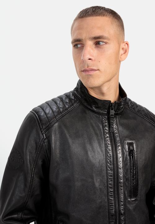 Actual product image Camel Active Leather jacket with stand-up collar (52)