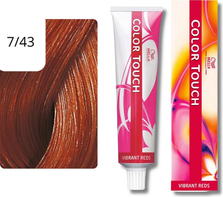 Immagine prodotto Wella Tocco di colore Rossi vibranti (7/43 rosso-oro biondo medio)