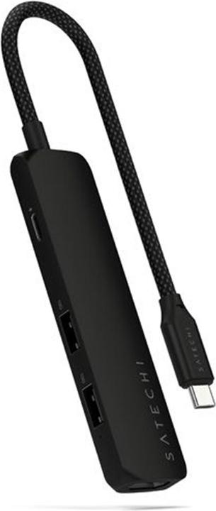Produktbild Satechi Slim 4 Multiport Hub Black (USB-C, 4 Ports)