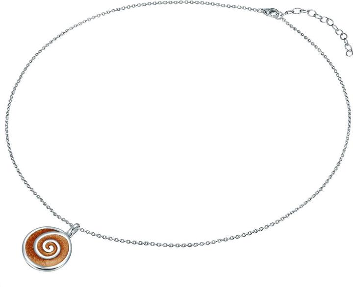 Produktbild Strandglück Damen Spirale Sterling Silber Sand silber 45,5 cm Basiskette + 5,0 cm Verlängerung - 31632 (Sterling Silber, 45.5 - 50.5 cm)