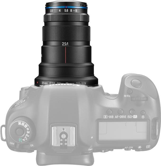 Actual product image Venus Optic Laowa 25 mm f/2.8 2.5-5x UltraMacro (L-Mount, full size)