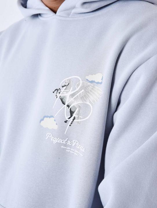 Immagine prodotto Project X Paris Felpa con cappuccio con motivo di nuvole di pegaso (M)
