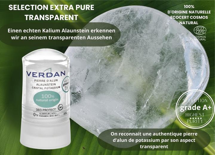 Immagine prodotto Verdan Allume di pietra grado A+ Deo natural Eco 60 g (Stick, 112 ml)