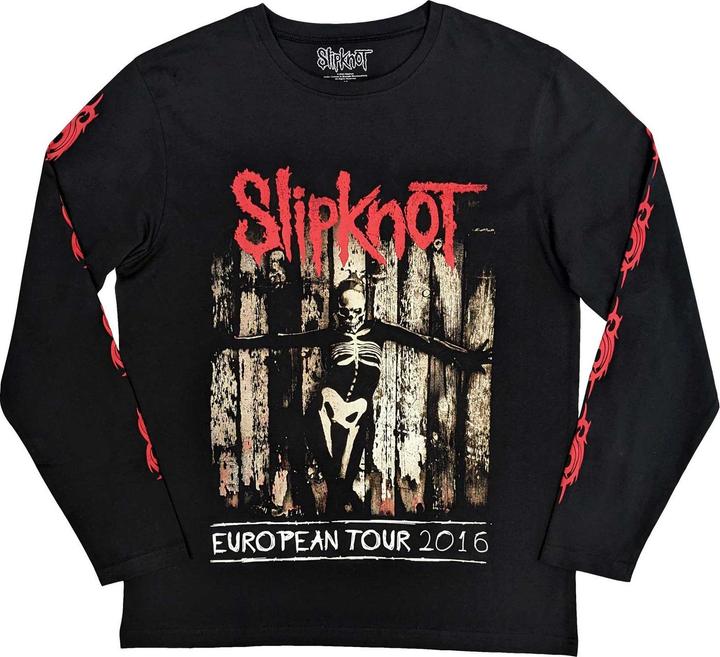 Immagine prodotto Slipknot Skeleton Flag Maglietta Stampa sul Retro e sulle Maniche Manica Lunga Adulto Unisex (XL)