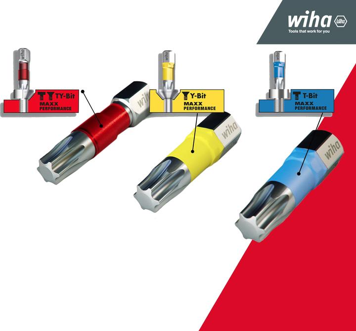 Produktbild Wiha Bit Set XLSelector 31tlg T-Bit 25 mm PH, TORX, Sechskant 1/4" C6,3 magnetischer Bithalter (25mm)