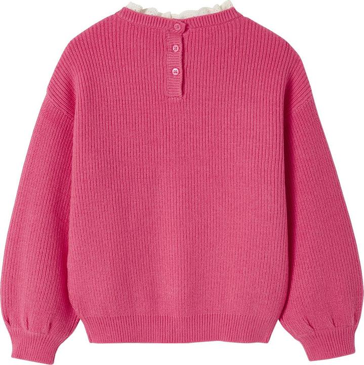 Produktbild Vertbaudet Mädchen Pullover mit Volantkragen, Capsule Collection MAMA, TOCHTER & BABY Oeko-Tex (140)