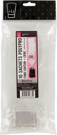 Image du produit Patisdécor Sachets transparents 12x26cm (10pcs) (10 x)