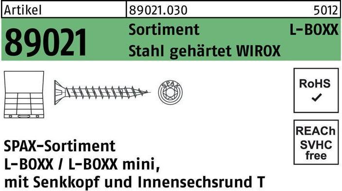 Produktbild Spax Montagekoffer L-BOXX (2445 Schrauben pro Stück)