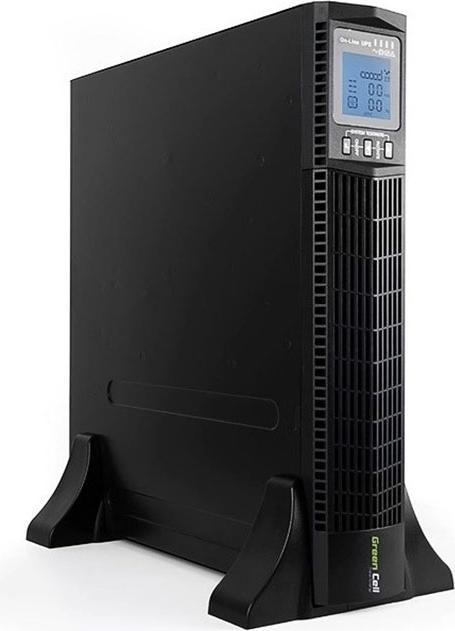 Produktbild GreenCell RTII 1000VA 900W für Serverschrank Black - Online USV (1000 VA, 900 W, Online-Doppelwandler USV)