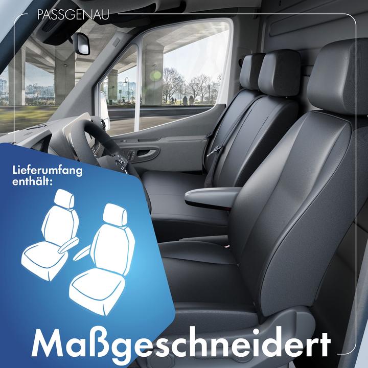 Image du produit Walser Housses de siège pour Mercedes Viano et Vito W638 & W639 pour 2 ES pour accoudoir intérieur BJ
