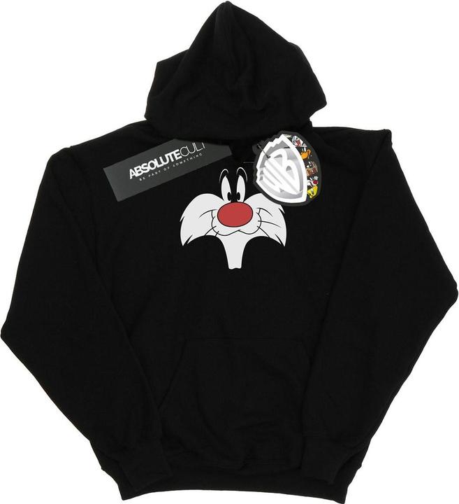 Immagine prodotto Looney Tunes Sylvester Big Face Felpa con Cappuccio Uomo (L)