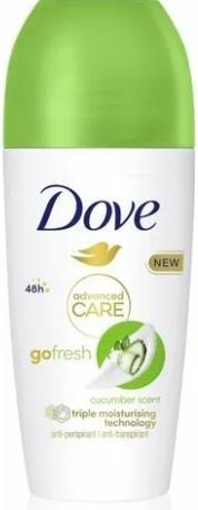 Image du produit Dove Roll On Advanced Care Cucumber and Green Tea Air Freshener Antiperspirant 48 Hour Protection Deodora (Roll-on, 50 ml)