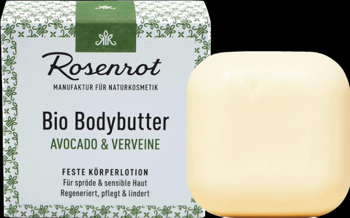 Produktbild Rosenrot Feste Bodybutter AVOCADO & VERVEINE (Körperlotion)