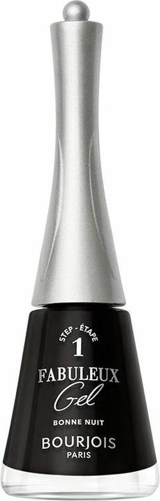 Actual product image Bourjois Fabulous Gel Nail Polish 050-Good Night, 9ml (Black, Gel-Effect Nail Polish)