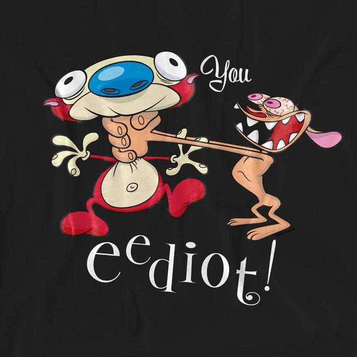Actual product image Ren & Stimpy Unisex Adult You Eediot T-Shirt (S)