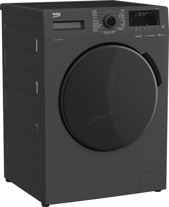 Produktbild Beko WTV7740A1 - Wasmachine - Antraciet/Zwart (7 kg, Links)