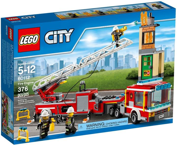Produktbild LEGO Feuerwehrauto mit Kran (60112, LEGO City)