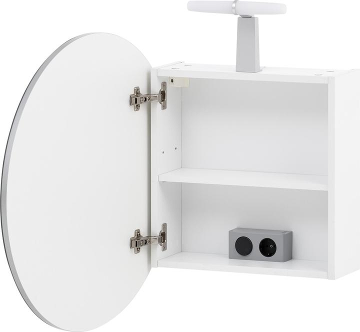 Image du produit Schildmeyer Bjarne armoire de toilette ronde blanc mat