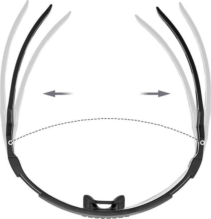 Produktbild Rockbros Cycling Glasses Photochromic, with UV Protection and Corrective Insert - Transparent Black (Transparent Schwarz, Transparent Black)