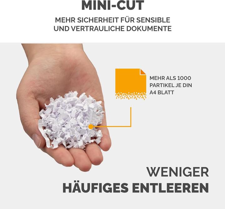 Actual product image Fellowes Powershred® 12Ms mini particle cut shredder (Particle cut)