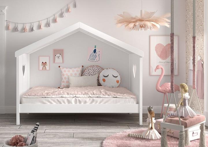 Immagine prodotto Vipack Letto Amori con pannello posteriore, incluso il box estraibile (90 x 200 cm)