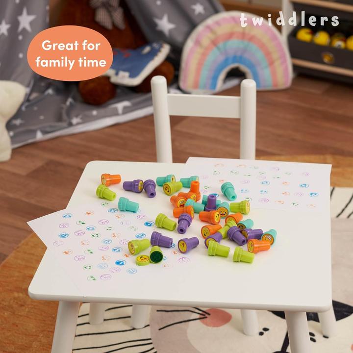 Produktbild The twiddlers Stempel selbstfärbend Emoji Stamps 36 Stück