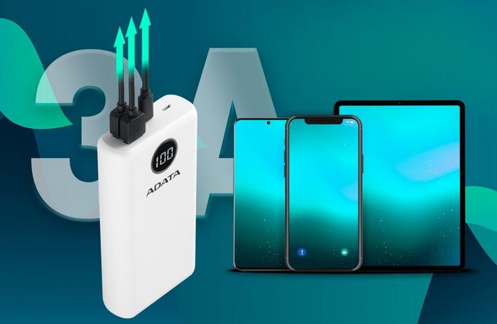 Actual product image Adata Power Pack P20000QCD (20000 mAh, 15 W, 74 Wh)