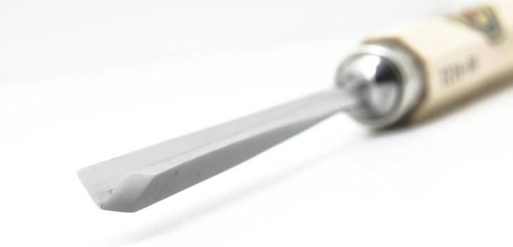 Produktbild Kirschen Kerbschnitzbeitel gekröpft, mit V-Schneide 8 mm breit (8 mm)