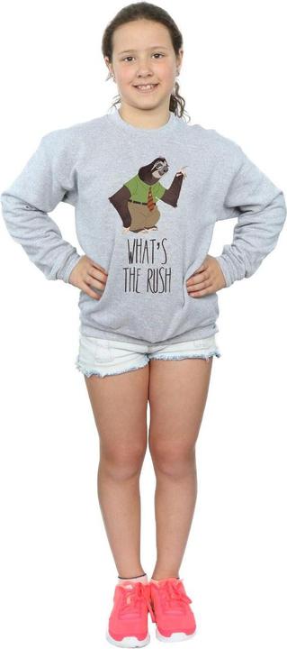 Actual product image Disney Girls Zootropolis What's The Rush Sweatshirt (140, 146)