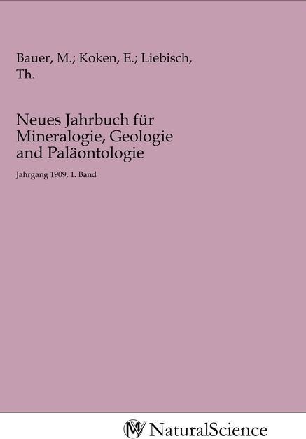 Actual product image MV-NaturalScience Neues Jahrbuch für Mineralogie, Geologie and Paläontologie (M. Farmer, 2020)