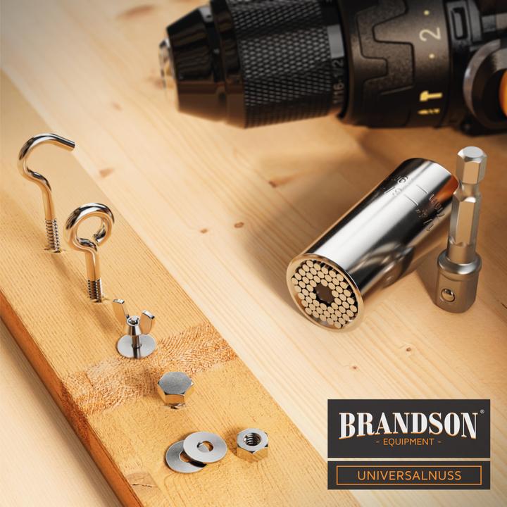 Actual product image Brandson Socket spanner, universal spanner, multifunctional socket bit adapter, universal socket 7-19mm +