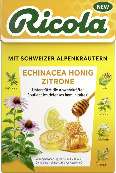 Actual product image Ricola Echinacea Honey Lemon with Sugar (1 pcs., 50 g)