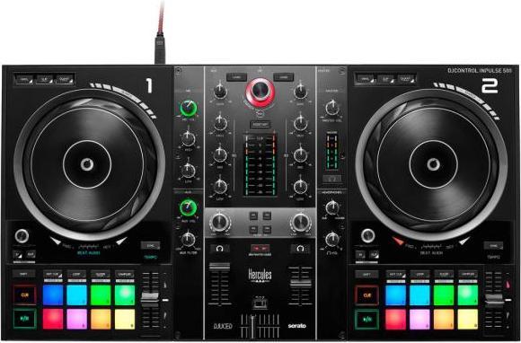 Produktbild Hercules DJ Control Inpulse 500 mit Ständer Silber