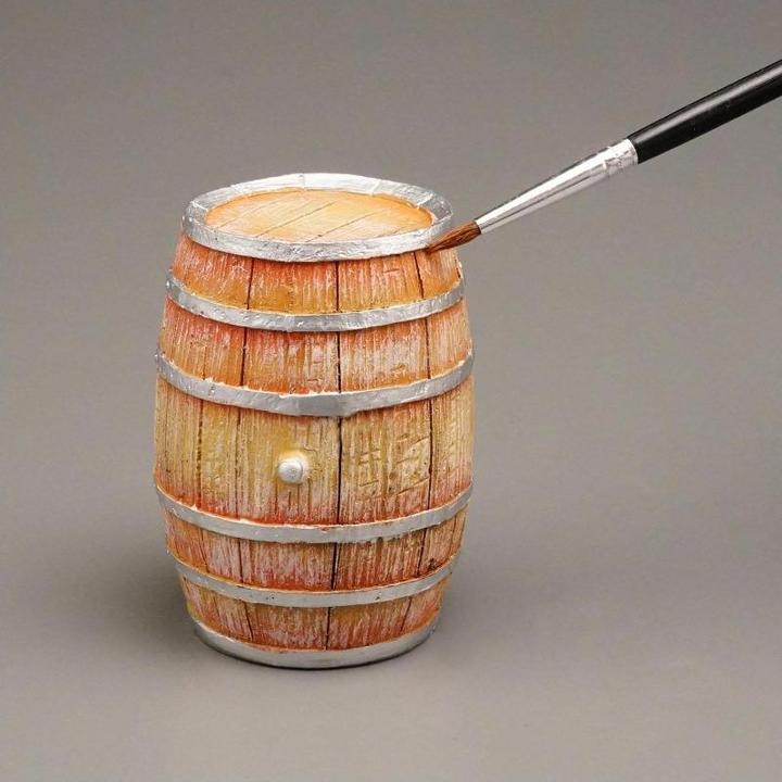 Actual product image Reutter 001.857/0 - Wine Barrel, empty, miniature (5 x 5 x 7 cm)