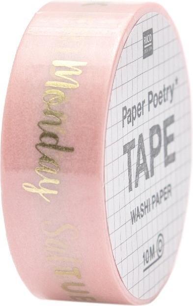 Actual product image Rico Design Washi Tape "Weekdays (15 mm)
