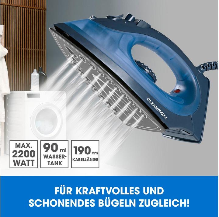 Productafbeelding CleanMaxx Stoomstrijkijzer CLEAN editie (2200 W, 0.70 g/min)
