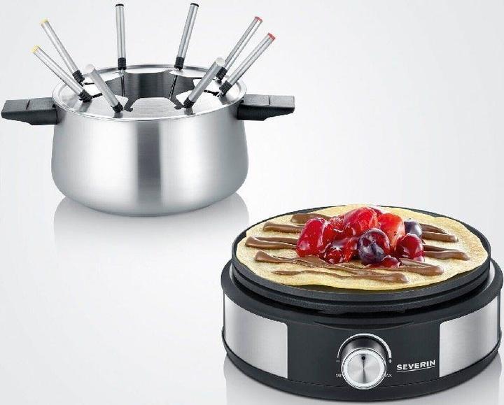 Actual product image Severin FO2471 stainless steel, black (Chinoise Fondue, Fondue Bourguignonne, Chocolate fondue, Cheese fondue)