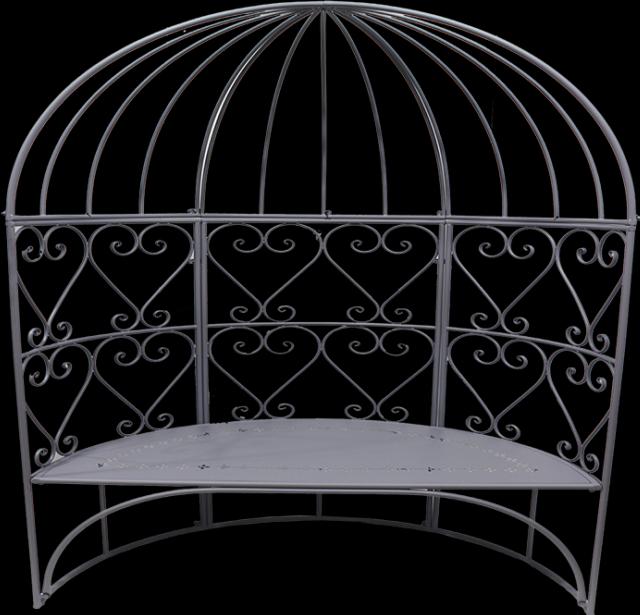 Image du produit Esschert Design Demi-pavillon classique avec banc (62 cm, 124.50 cm)