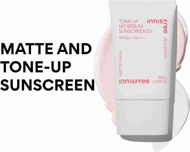 Produktbild Innisfree Tone Up No Sebum Sunscreen EX (Sonnencreme, SPF 50+, 50 ml)