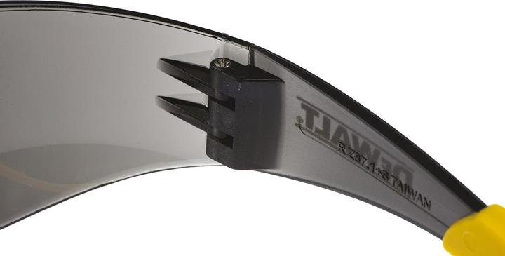 Actual product image DeWalt PROTECTOR safety glasses lens gray, scratch resistant with UV protection