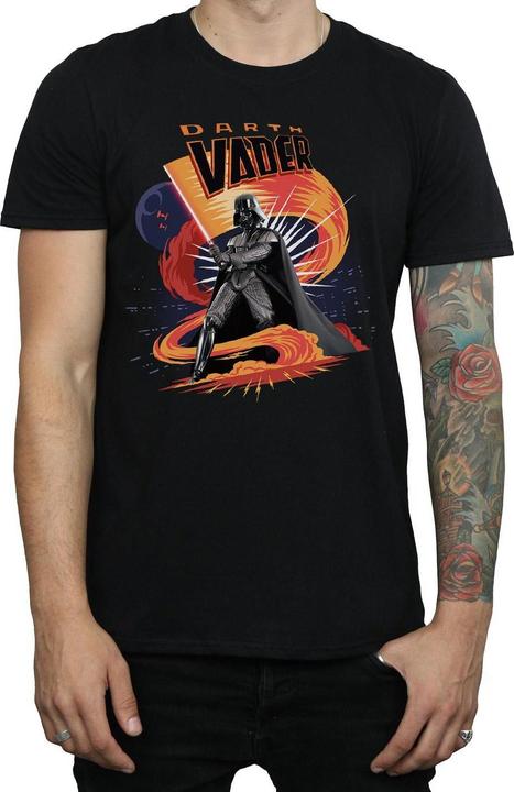 Actual product image Star Wars Mens Darth Vader Swirling Fury T-Shirt (XL)