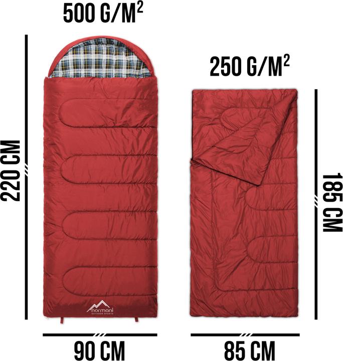 Immagine prodotto Normani Sacco a pelo outdoor Extreme 4-In-1 Antartide (220 cm)